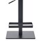 Armen Living Legacy Adjustable Height Swivel Gray Faux Leather and Black Metal Bar Stool LCLGSWBAMBGR - alternate 6